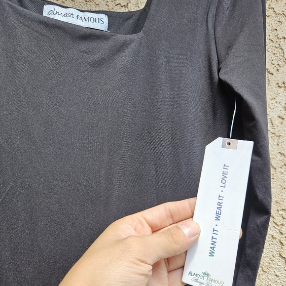 Almost Famous Long Black Dress - Picture 5 of 6